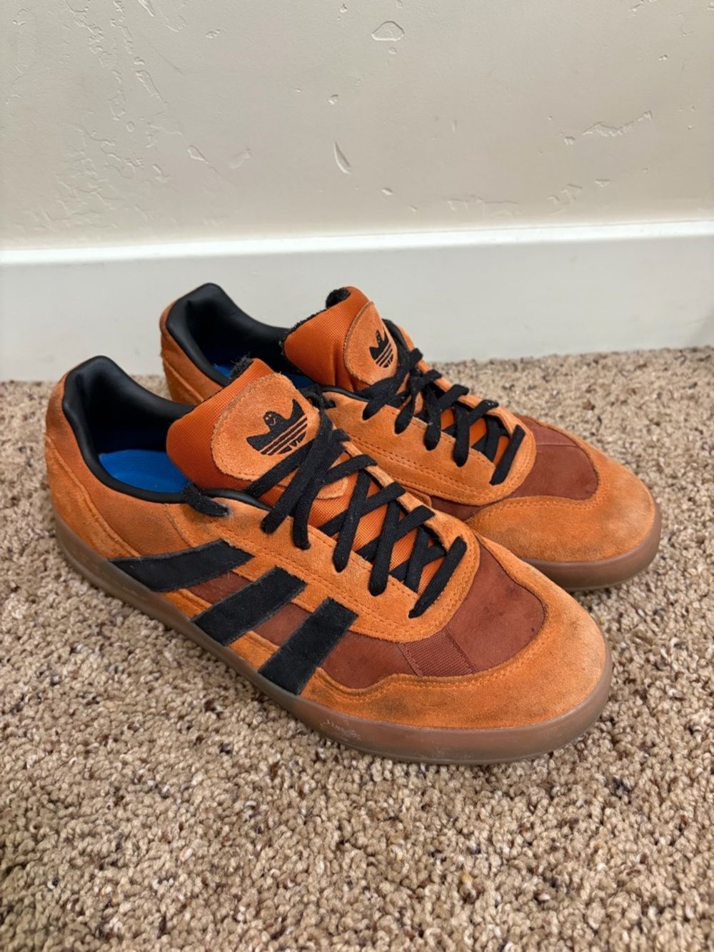 Adidas Aloha Super Fox Red Core Black Burnt Sienna Sneakers Shoes Men’s Size 8